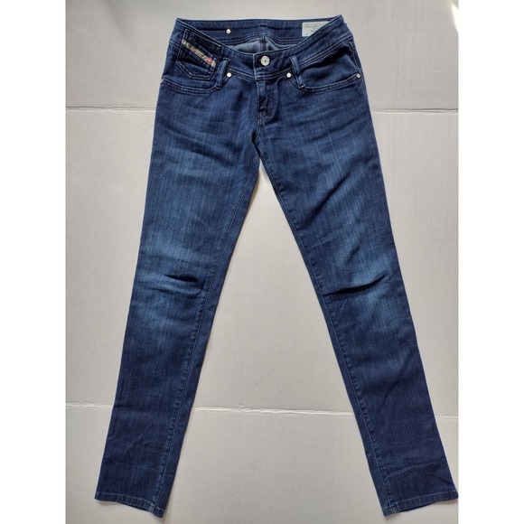 Diesel Matic Women Slim Blue Jeans Skinny Low Waist Stretch Size 25x32 - Picture 1 of 8